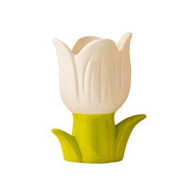 WAIT FLY Flower Shape Toothbrush Holder, Bathroom Decor-White-Tulip Toothbrush Holder