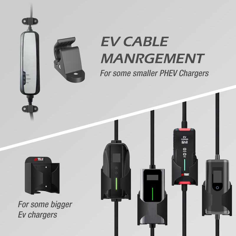 MCEVKELN EV Charging Cable Holder - 2 Pack Multifunctional Wall