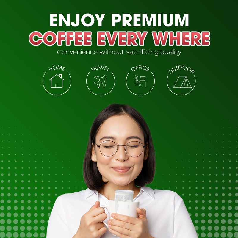 Hapii Organic Coffee Ground, 100% Robusta Vietnamese Coffee, Medium Roast,