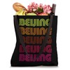 Retro Beijing China Inline Font Disco Design Vintage Tote Bag
