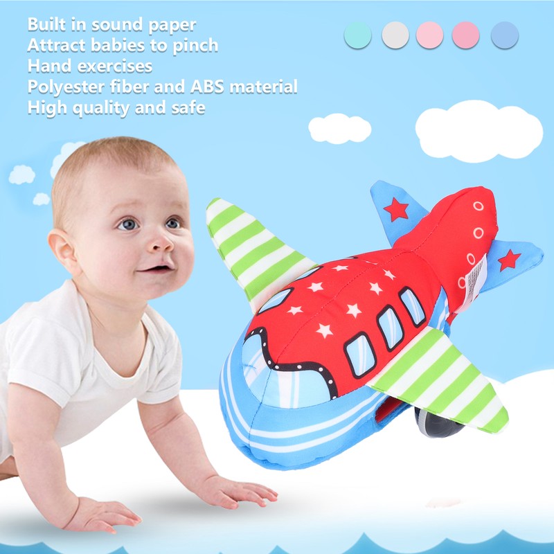 Plastic Airplane Toy Anti Falling Soft Educational Plane Toys for