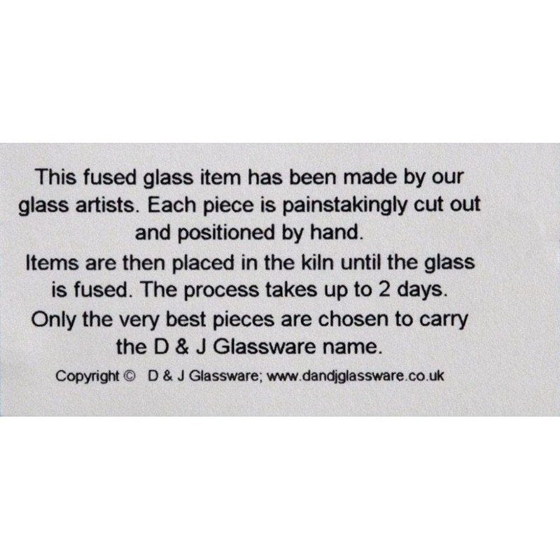 D&J Glassware Fused Glass in a Highland Cows Collection -
