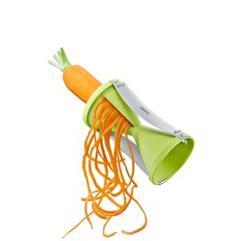 Gefu Spirelli Spiral Cutter Vegetable Slicer with Remnant Holder, Stainless Steel/Plastic, Green, 89262
