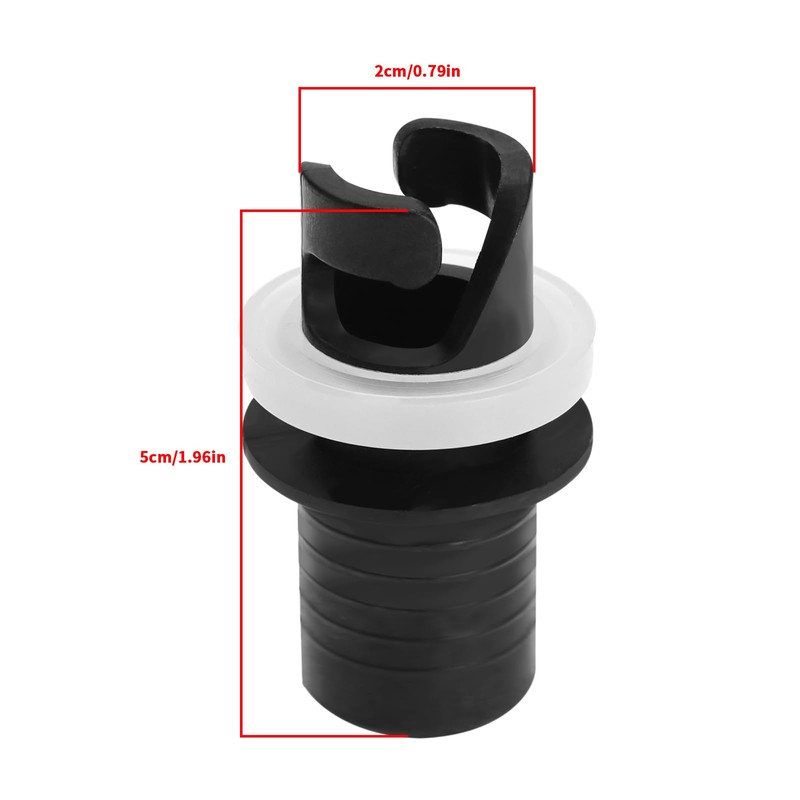 EMSea 2Pcs Inflatable Boat Valves Hose Adapter Connector Sup Pump