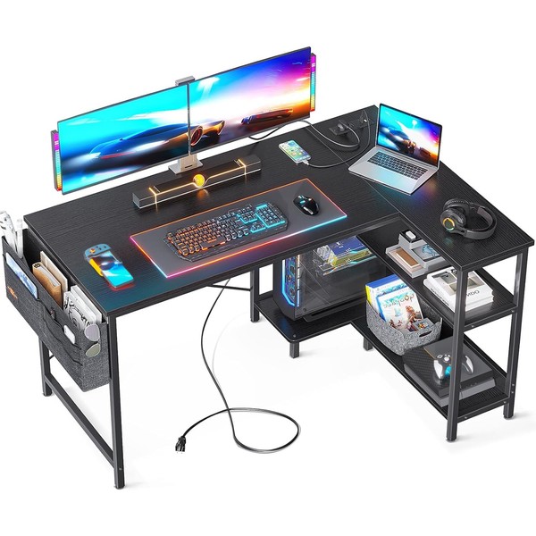 ODK 48 Inch Small L Shaped Gaming Computer Desk with