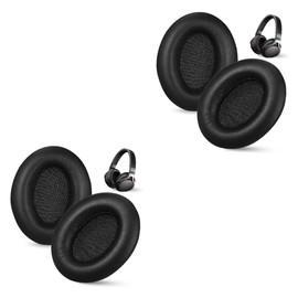 LABRIMP 2 Pairs Replacement Ear Cushions for Headphones Soft PU Earpads Durable and Breathable Ear Covers Enhance Sound Quality Easy to Install Fit for Noise Isolation