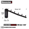 JQK Folding Clothes Hanger Rack, Stainless Steel Swing Arm Hook