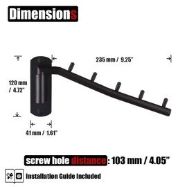 JQK Folding Clothes Hanger Rack, Stainless Steel Swing Arm Hook Holder, Clothing Hanging System Drying Closet Storage Organizer Oil Rubbed Bronze Wall Mount, SHR100-ORB