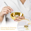 13 Pcs Esthetician Supplies 3 Gold Bowls Stainless Steel 3