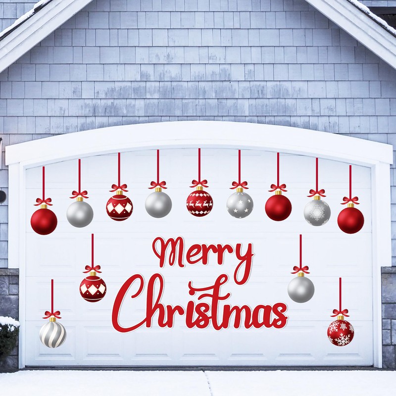 90shine 32PCS Christmas Garage Door Decorations Magnets - Merry Xmas
