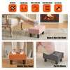 BRIAN & DANY Small Foot Stool, Velvet Foot Stools with