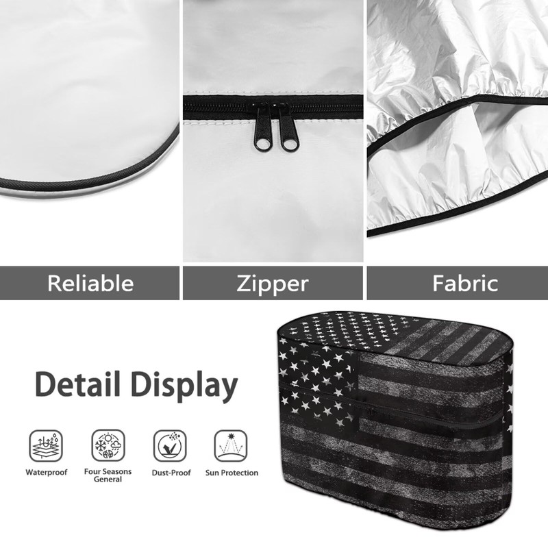 Whosucclay American Flag RV Propane Tank Cover - Double 40LB