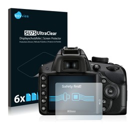 Savvies 6 Pack Screen Protector compatible with Nikon D3200 Protection Film Clear