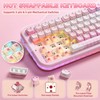 YUNZII C98 Cute Wireless Mechanical Keyboard(Pink Mao, Candy Switch)
