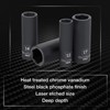 DURATECH 10 Piece 3/8 Inch Drive Impact Socket Set, Including