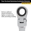 Titan 12903 3/8" Flex Ratcheting Wrench