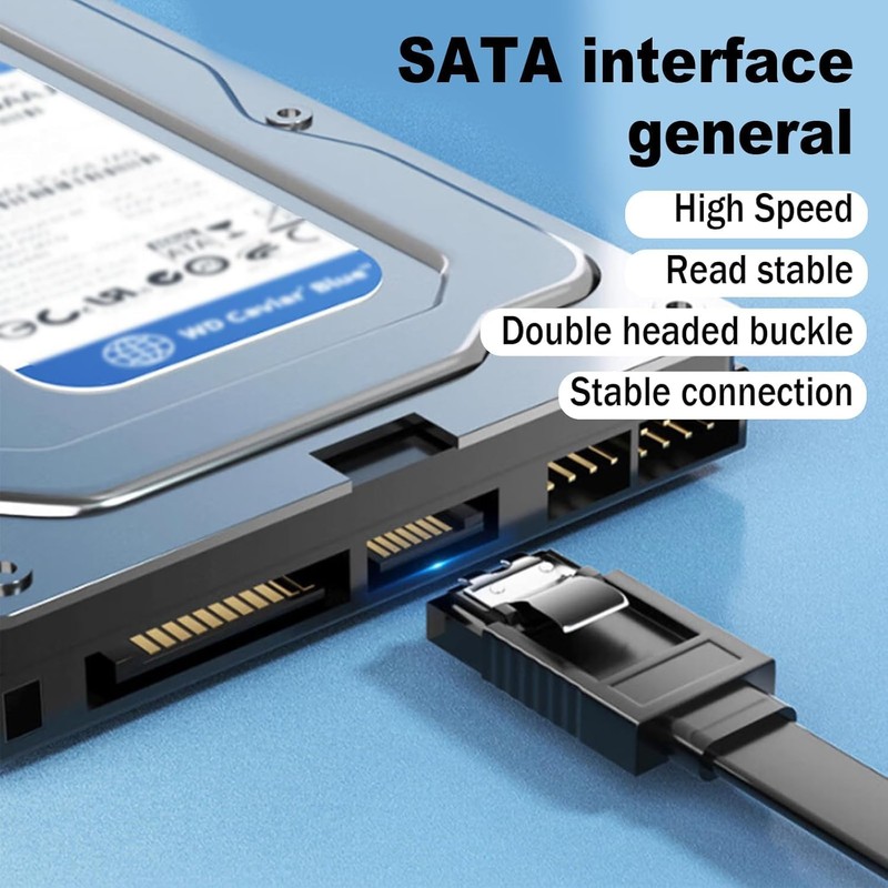Paicreate 3 PCS SATA Cable III 6Gbps - High-Speed Data