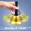TOAOB Hand Bell Classic Hand Bell Gold Wooden Handle Table