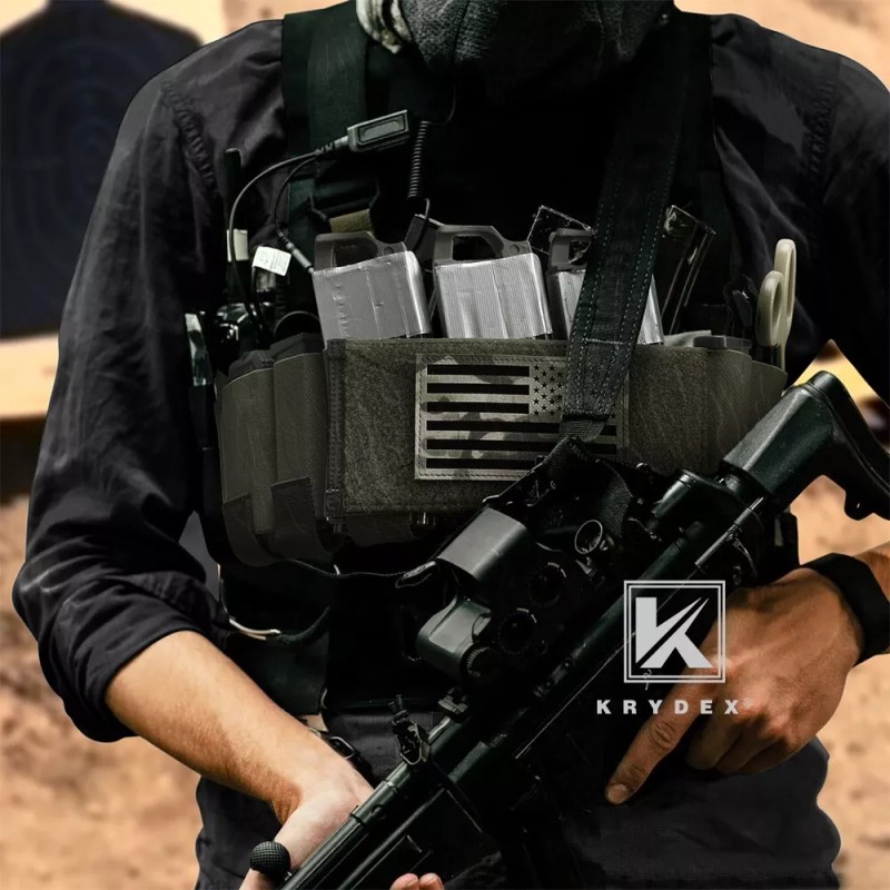KRYDEX Concealed Carry Low-Vis Ready Chest Rig Elastic Cummerbund Coyote