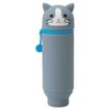 LIHIT LAB. PuniLabo Stand Up Pen Case (Pen Holder), Gray