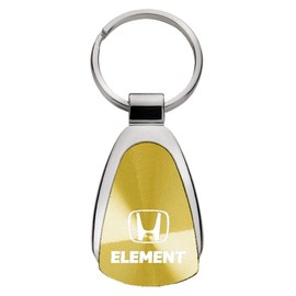 Au-TOMOTIVE GOLD Teardrop Key Chain for Honda Element (Gold)