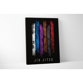 Damdekoli Gi Belts Jiu Jitsu Poster (18 x 24 Inches - Canvas)