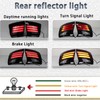 PGTOPONE LED Rear Bumper Reflectors Light Fog Brake Tail Lamps