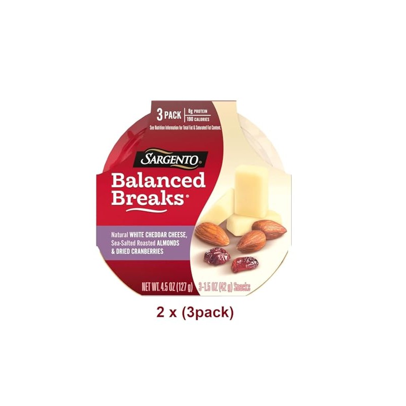 Sargento Balanced Breaks Cheese and Crackers Variety Pack - 6