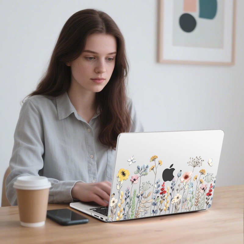 G JGOO Compatible with MacBook Pro 14 inch Case 2025
