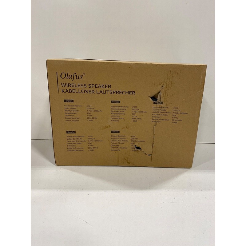 OLAFUS 2 PACK WIRELESS LANTERN SPEAKERS A SPEAKER07 RGB