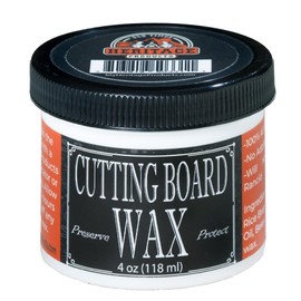 Heritage Products Cutting Board Wax - All Natural Plant Based Wood Wax for Butcher Block Counter, Chopping Block, Charcuterie Board and Tables Protects Against Stains and Odors, Enhances Finish (4 oz)