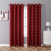 Zahari Home Compton Foil Print Polyester Top Grommet Blackout Window