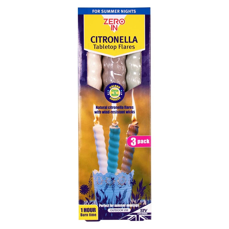 Zero In Citronella Table Top Flares - Close to Home