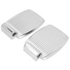 2pcs Wheelchair Footrests Aluminum Alloy Replacement Wheelchair Footplate Pedal Accessory