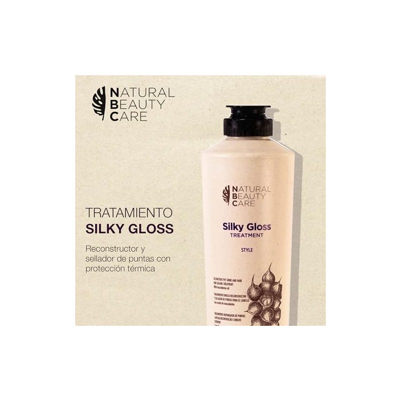 NATURAL BEAUTY CARE Silky Gloss Tratamiento Cabello, Sérum Brillo 300