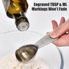 Doosu 2 Tablespoon Coffee Scoop - 18/8 Stainless Steel Heavy
