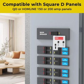 Generator Interlock Kit Compatible with Square D QO or Homeline 150 or 200 amp Panels ，1 3/8 inches Spacing Between Main and Generator Breaker，Professional and Interlock Kit(1set)