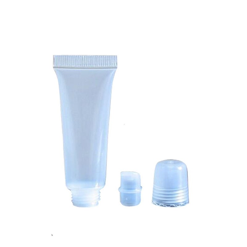 10Pcs Empty Clear Plastic Tubes - Mini Empty Refillable Soft