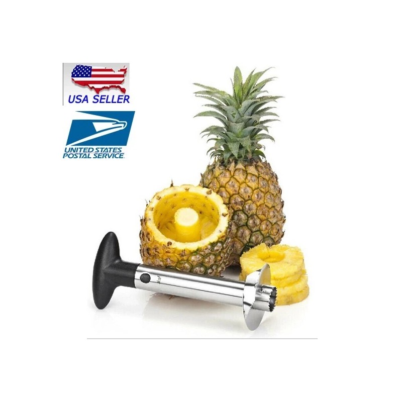 PreAsion Pineapple Corer Slicer Peeler Cutter Stainless Steel Sliver Kitchen