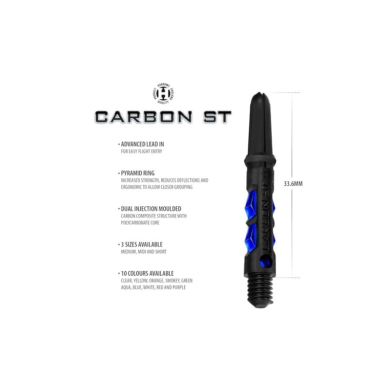 Harrows Darts 3 x Sets of Carbon ST Dart Stems