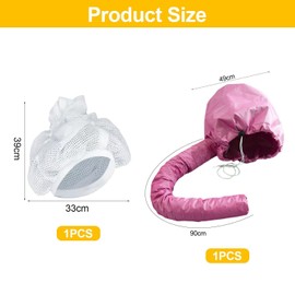 1 Pink Baking Oil Cap And 1 Curling Cap, Hair Care Tools, Hair Accessories, Diy Hair Tools