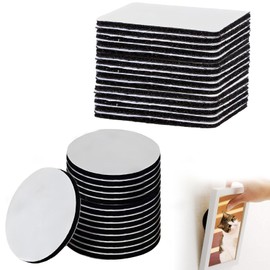 30PCS Carpet Grippers for Rugs on Top of Carpet, Rug Gripper, Rug Stickers for Wooden Floors- Hook and Loop Rug Pads Non Curl Reusable, Carpet Stickers for Rugs for All Floor Types