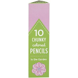 Mudpuppy In the Garden Chunky Colored Pencils