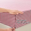 NSNLGSGC Red Gingham Twin Sheet Set, Soft Brushed Microfiber Red