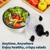 SveBake Stainless Steel Salad Spinner, 4.2 Qt Vegetable Washer, BPA-Free