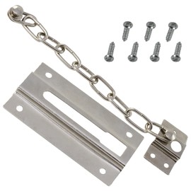 AERZETIX - C59628 - Security Chain 90 mm - Chain Lock for Door - Silver - Anti-Theft for Bolt Lock - Made of Steel