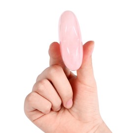 AWARDSEN 60 mm Large Heart Rose Quartz Crystals Gemstones Gifts for Women, Pink Heart Shaped Stone Reiki Healing Crystals for Valentine's Day, Anniversary, Birthdays and Thanksgiving Day