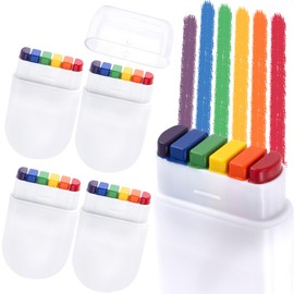 Lekgavd 4PCS Rainbow Face Body Paint, Pride Makeup Supplies, Face Painting Crayons for Pride Day, Celebrations Party, Festivals for Men, Women