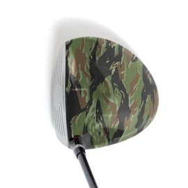 ParSkins Driver Skin - Premium Vinyl Golf Head Wrap with Precut Piece - Easy to Install - Knife-Less Tape Included - Made in USA - Right Hand - Vietnam Tiger Stripe