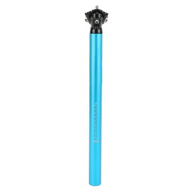 LUNJE Mountain Bike Seatpost Bicycle Adjustable Aluminum Alloy Saddle Post 31.6x400mmBlue